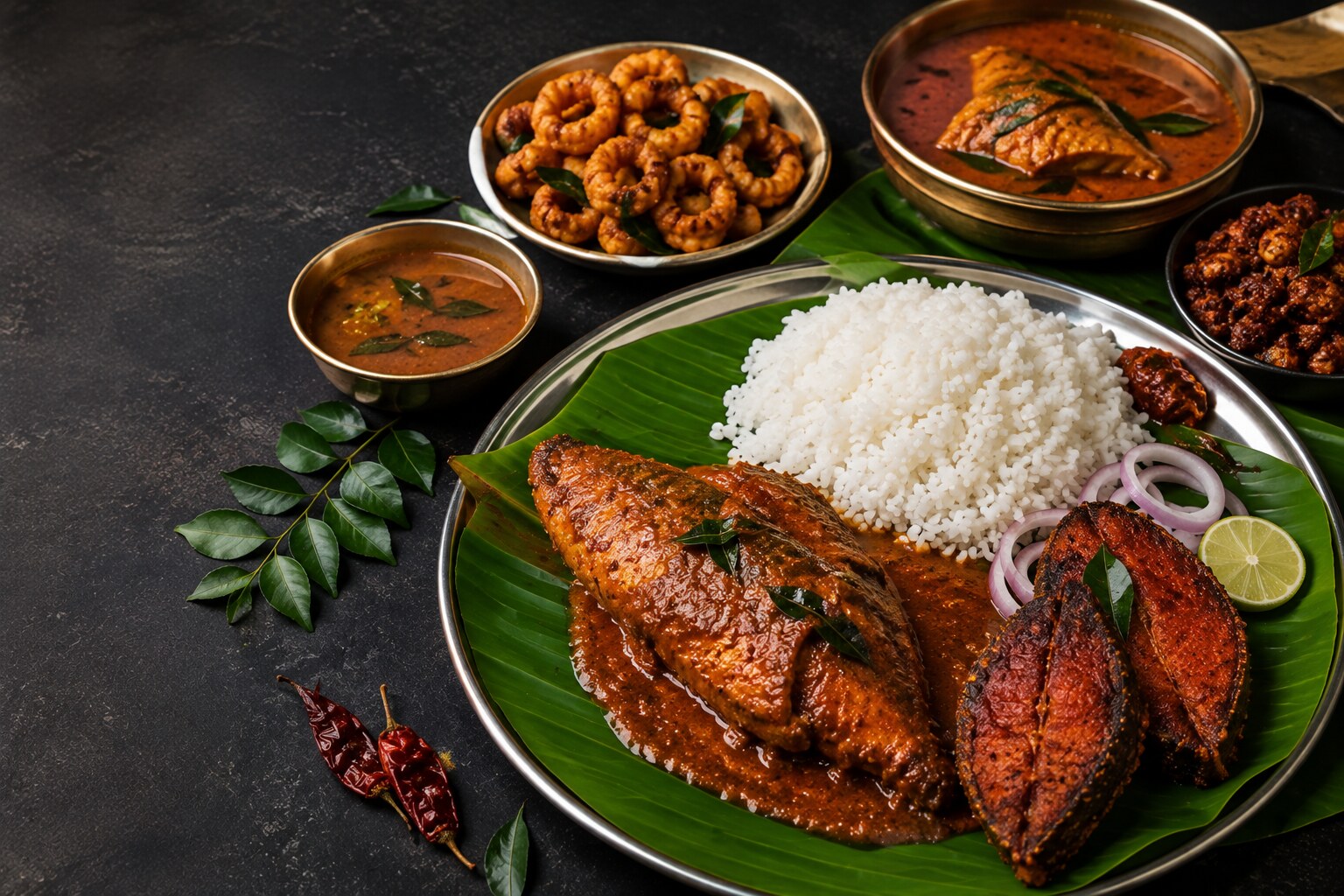 Fish Meals at Akka Meen Sapadu, Karaikudi