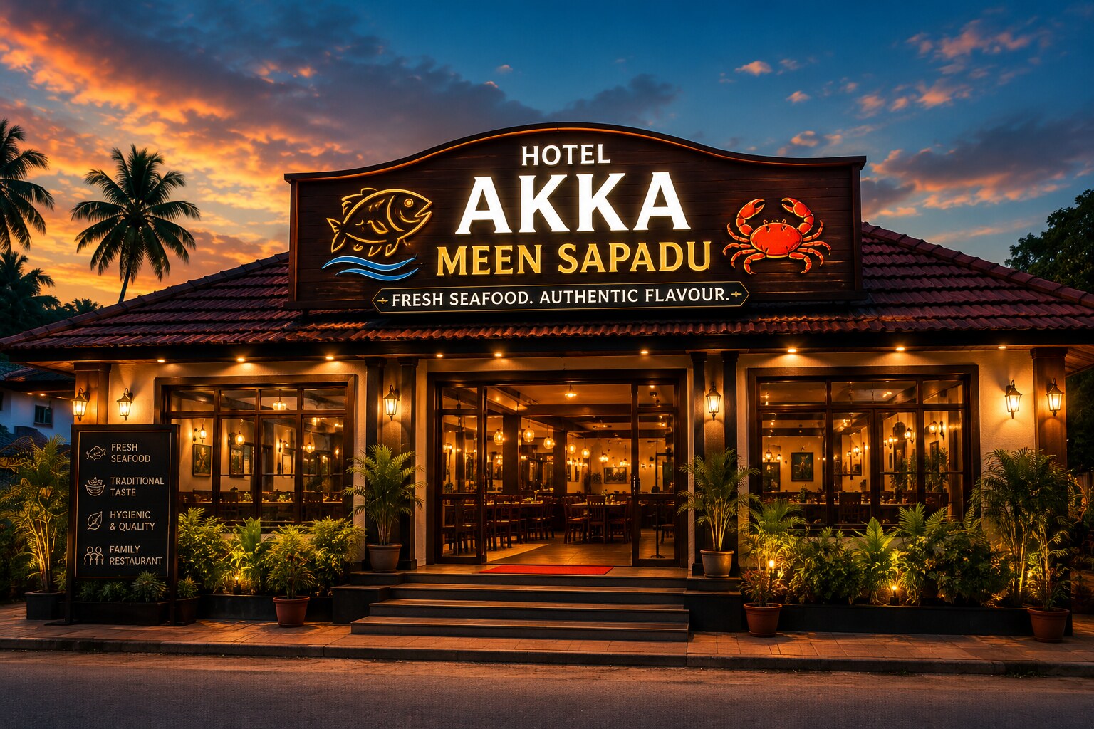 Hotel Akka Meen Sapadu at Akka Meen Sapadu, Karaikudi