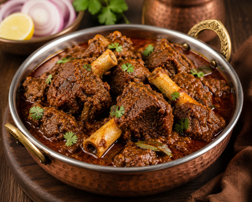 Mutton Bone Curry at Akka Meen Sapadu, Karaikudi